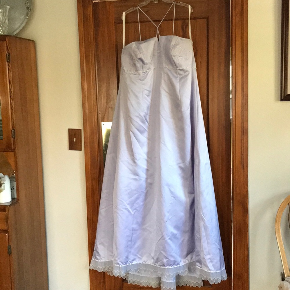 David’s Bridal, Evening Dress, Beaded, Lavender.